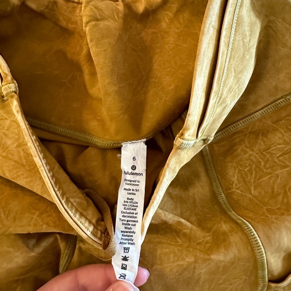 Lululemon Fast and Free Tight II 25" Ice Dye Ice Wash Spiced Bronze - Picture 9 of 10